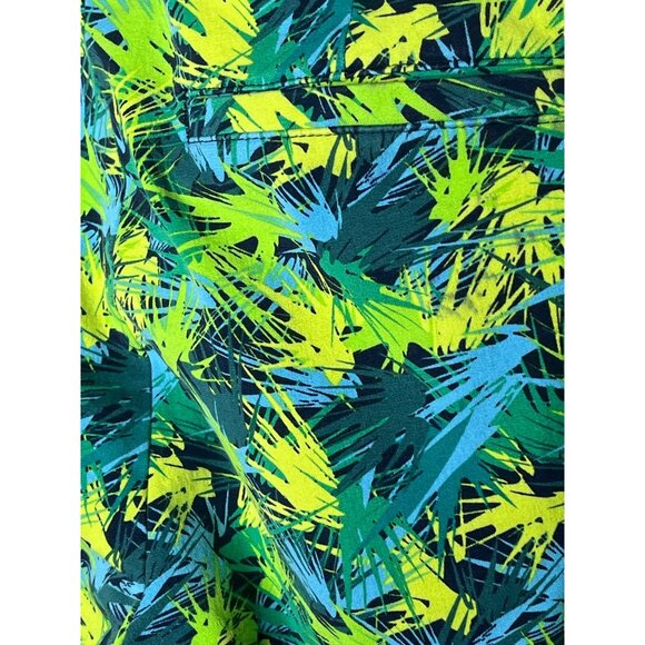 Soft Surroundings Womens S Ankle Pants Blue Green Print Pull On Stretch Casual - Picture 13 of 13